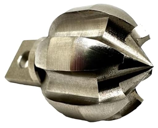 2” Flow Fixer Drain Cleaner Plumbing Snake Cutter Head for 2-1/2" - 3" Pipes, Clears & Scrapes Pipe Inner Walls, Fits 5/8” & 3/4" Cables, for Commercial & Residential Use