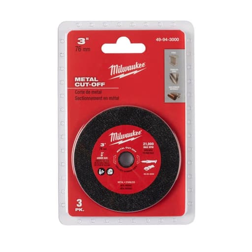 3" Metal Cut Off Wheel 3PK