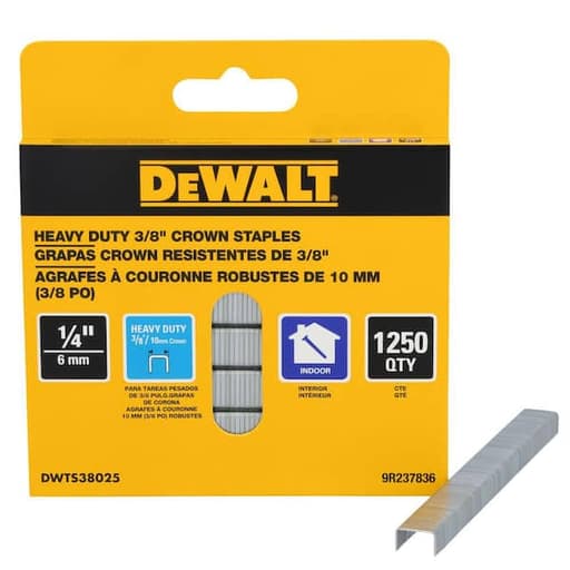 Heavy Duty 3/8 in. Crown Staples