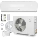 19 SEER 12000 BTU Split Air Conditioner, Ductless Mini-Split Inverter A/C Heat Pump System 115V, 42dB Ultra-Quiet, 3-in-1 Cooling/Heating/Dehumidifying, 25ft Pre-Line Set, White