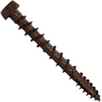 10 x 1-3/4" Mocha Composite Decking Screws. Exterior Coated, Pressure Treated and ACQ Lumber Compatible. Use T20 Torx/Star Dive Bit