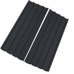 Corrugated Roofing Panels Galvanized Steel Roof Panels, L60.63×W16.77 Inch Heavy Duty Metal Roof Panels, Roof Protector for Garages, Sheds, Stables and Mobile Homes, Black, 10PCS
