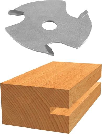 1/4 in Carbide Tipped 2-Wing Slotting Cutter Bit