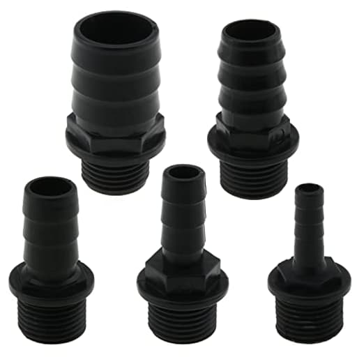 5IN1 Nozzles Kit for Fountain Pump, Aquarium, Fish Tank, Pond, Hydroponics, Statuary Accessories 5 Sizes