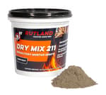 Rutland Dry Mix 211 Refractory Mortar 2.5 Pound - USA-Made High Temperature Mortar for Masonry - 2550°F Fire Cement Patch for Fireplace Brick, Fire Pit, Kiln, Forge & Pizza Oven Repair