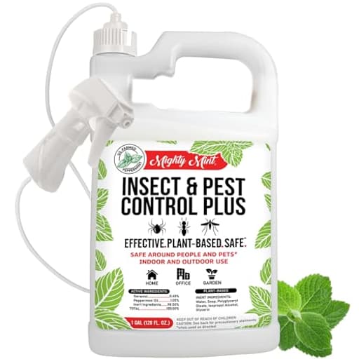 Insect and Pest Control Plus – Natural Mint Oil Insect Killer Spray, 1 Gallon