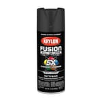 Fusion All-In-One Adhesive Spray Paint for Indoor/Outdoor Use, 12 oz, Black