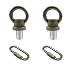 1/8-IP Lighting Loops with Link Buckle Connectors for Light Fixture Chandelier Chain Extension, Pack of 2
