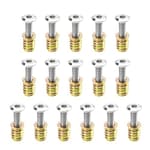 16 Sets M6x25 Furniture Screw Nut Threaded Wood Inserts Bolt Fastener Connector Hex Socket Drive M6x15 Screw-in Nuts