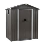 JY QAQA 5x3 FT Metal Outdoor Garden Storage Shed,Waterproof Metal Garden Sheds with Window and Lockable Double Door,Weather Resistant Steel Tool Storage House Shed forPatio,Lawn