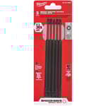 SHOCKWAVE 6” Impact Square Recess #2 Power Bit (5pk)