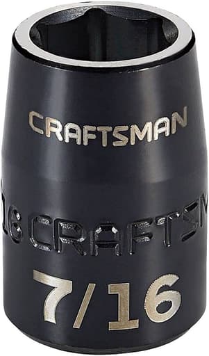 3/8-in Drive 7/16-in SAE Impact Shallow Socket