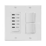 Complete Whole House Fan Control Kit: 3 Speed Control Switch, 8 Hour Timer, 2-Gang Wall Plate Included