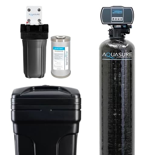 Harmony Series 50,000 Grains Whole House Water Softener with High Performance Automatic Digital Metered Control Head | Reduces Hardness & Minerals | Improve Water Quality | for 4-6 Bathrooms