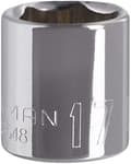 3/8-in Drive 17mm 6 Point Shallow Socket