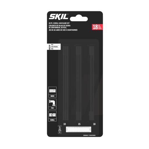 18 Pc. Scroll Saw Blade Set