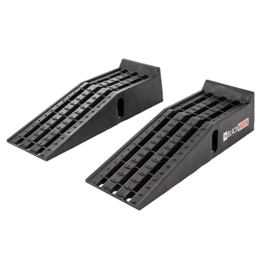 Plastic Car Service Ramps - Lifts Vehicles 6.25" H for Maintenance or Oil Changes - Each Ramp is 12" W and 10,000 lbs. Capacity Per Pair-Pack of Two