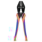 Wire Rope Crimping Tool with Built-in Cutter for Cable Railing, Hand Swaging Tool for 1/32~1/8-inch Aluminum Oval Sleeves,Double Barrel Ferrules