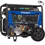 12500 Watt Dual Fuel Home Backup Portable Generator, Remote Electric Start, Transfer Switch Ready, Gas and Propane Powered