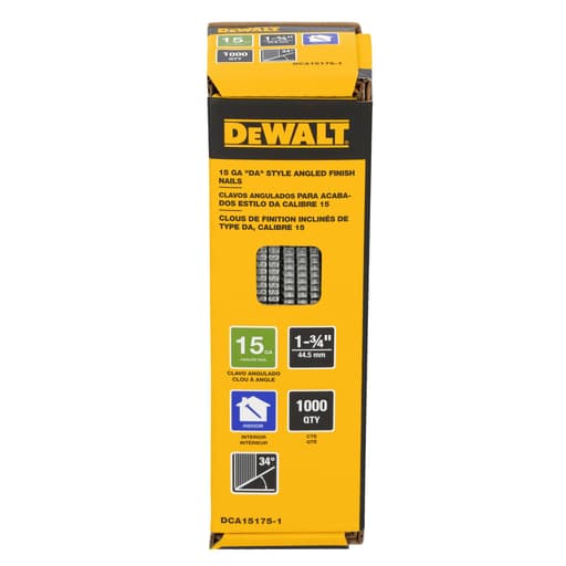 1-3/4 in. x 15-Gauge DA 34-Degree Angled Finish Nails