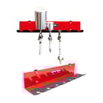 Omni Tool Multiple Paint Spray Gun Holder, Paint Gun Holder - Holds 7 Guns Without Cups or 4 Guns with Cups, Stable and Scratch-Free Design