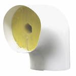 3/4" Fiberglass Elbow Pipe Fitting Insulation, 1" Wall
