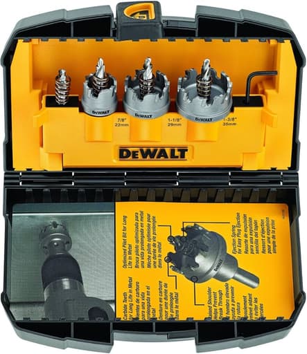 3 Piece Metal Cutting Carbide Hole Saw Set