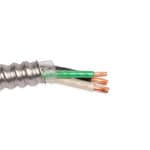 6/2 Metal Clad (MC) Cable with Ground, Aluminum Armored, Stranded Copper Conductor
