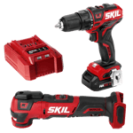 Brushless 12V Drill Driver and Oscillating Multi-Tool Kit
