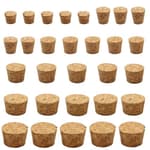 30PCS Natural Cork Stoppers for Glass Bottles,Crafts & Home Decor,Tapered Corks for DIY Projects,Airtight Sealing,Laboratory & Wine Bottles
