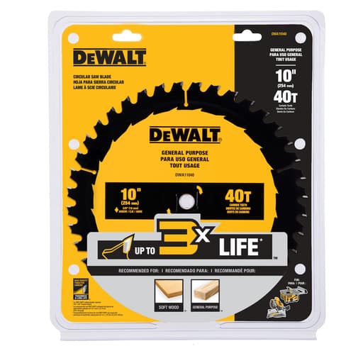10 in 40-tooth General Purpose Saw Blade