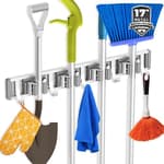 Broom Holder Wall Mount Mop and Broom Hanger Wall Mounted Garage Storage Rack Kitchen Garden Tool Organizer