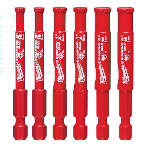 Diamond Grit Hole Saw - 6PC