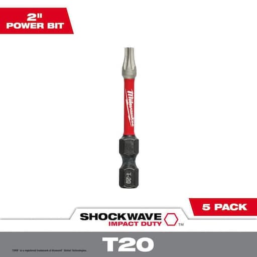 T20 TORX Impact Power Bits