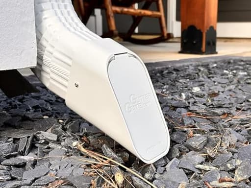 4"x3" Type-B White Gutter Downspout Extension Accessory