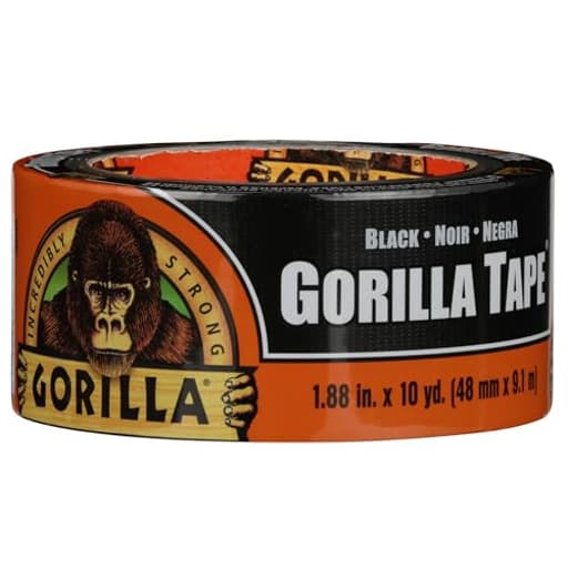 Gorilla Tape, 3" Core, 1.88" x 10 yds, Black