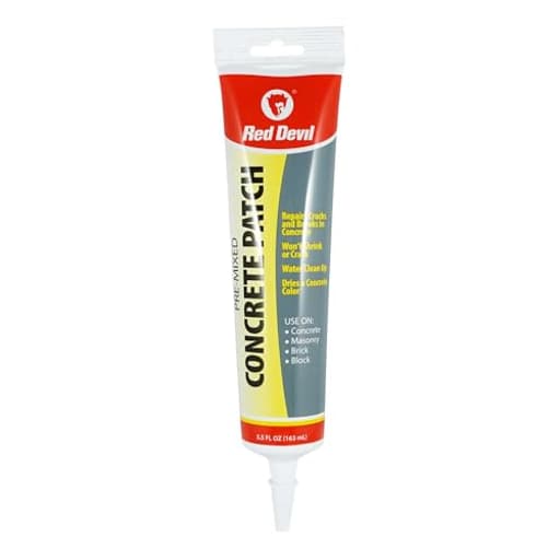 0645 Concrete Repair Patch, Cement Crack Filler, 5.5 Oz Squeeze Tube, Pre-Mixed, Pack of 1, Gray, Made in USA