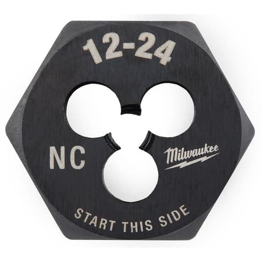 12-24 NC 1-Inch Hex Threading Die