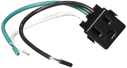 Specialty Hardware 61016 Single Electrical Receptacle, 125 V, 15 A, 3 Pole, 3 Wire, Black