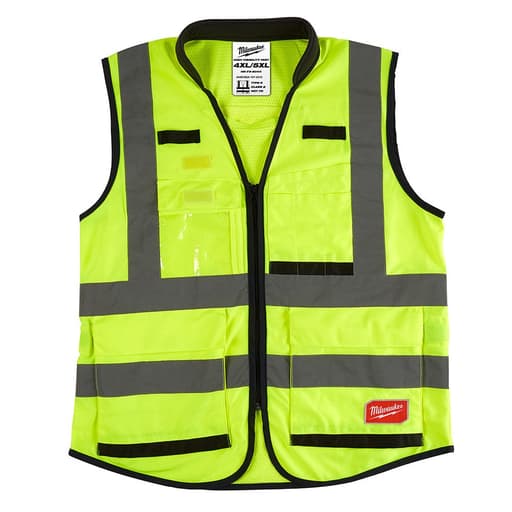 Class 2 High Visibility Yellow Performance Safety Vest - 4XL/5XL