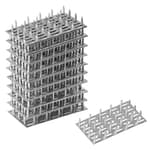 20 PCS 4" x 2" Pronged Truss Plate, Flat Mending Plates Repair Tie Bracket, for Roofing Trusses Wood Timber Connectors, Galvanized Steel