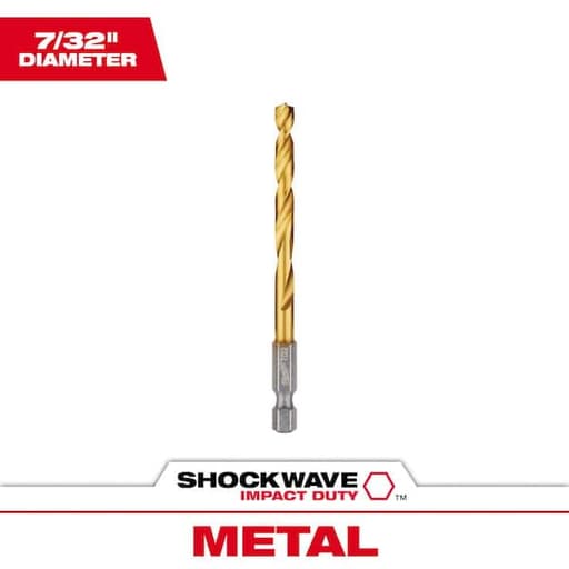 SHOCKWAVE RED HELIX Titanium Drill Bit