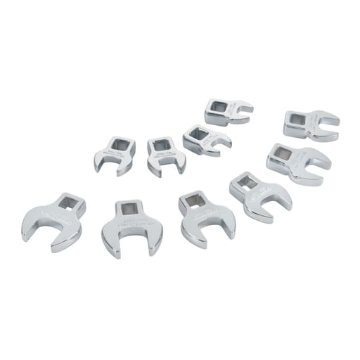 3/8 in 12-Point Metric Crowfoot Open-End Wrench Set