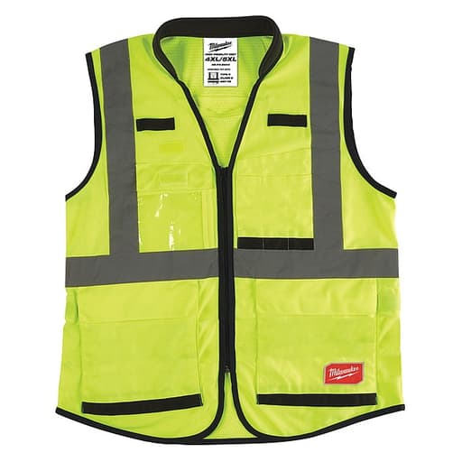 Class 2 High Visibility Yellow Performance Safety Vest - 4XL/5XL (CSA)