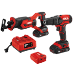 20V 3-Tool Kit: Drill Driver, Reciprocating Saw, PWR ASSIST USB Adapter (2 batteries)