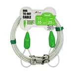 25ft Reflective Tie-Out Cable for Small Dogs Up to 35 Pounds