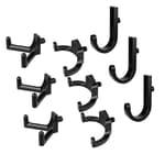 9 pcs Storage Shed Hooks J U V-Shape Hangers Tool Set for Suncast/Craftsman Shed Storage Accessories