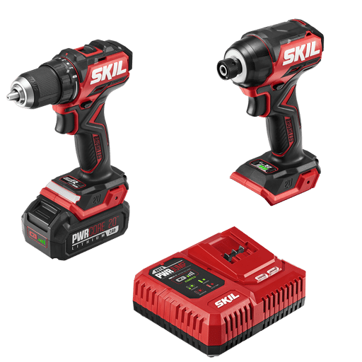 Brushless 20V Compact Drill Driver and Impact Driver Kit