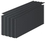 Metal Roofing Panels 25 pcs 60.63 inch x 16.77 inch Galvanized Steel, Corrugated Tin Roof Panels Roofing Sheets Heavy Duty Roof Replacement for Patio Carport Garden, Black