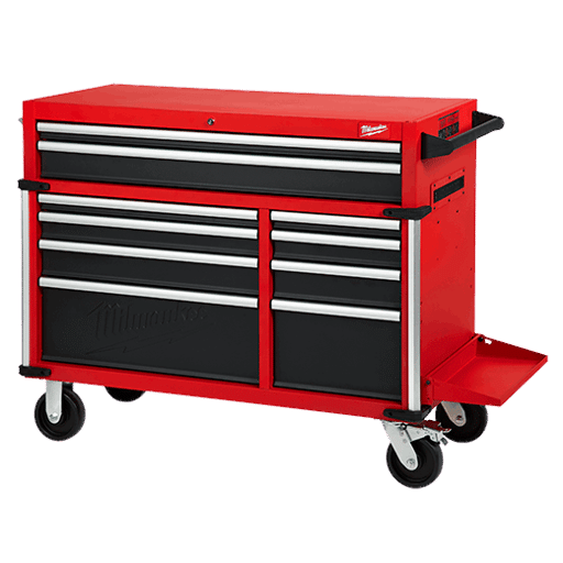 46" High Capacity 10-Drawer Steel Storage Cabinet